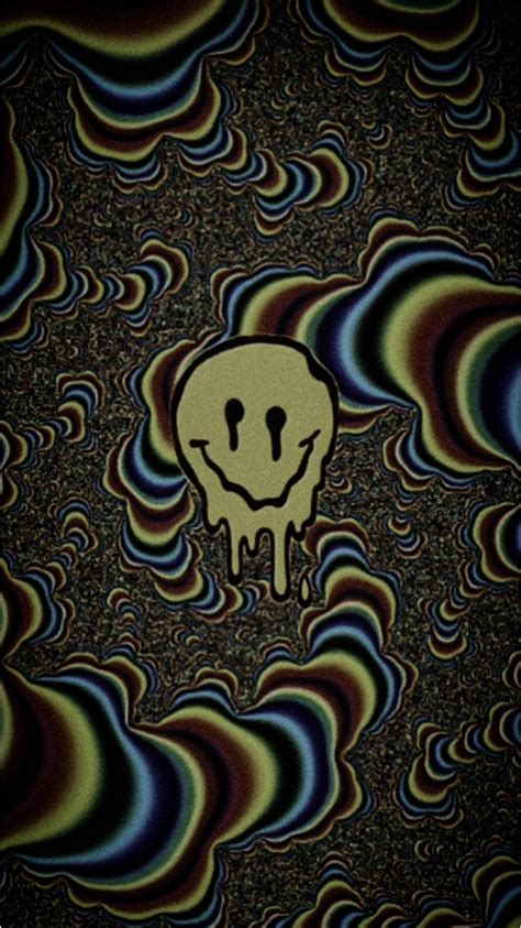 Download Weirdcore Smiley With Inverted Color Wallpaper
