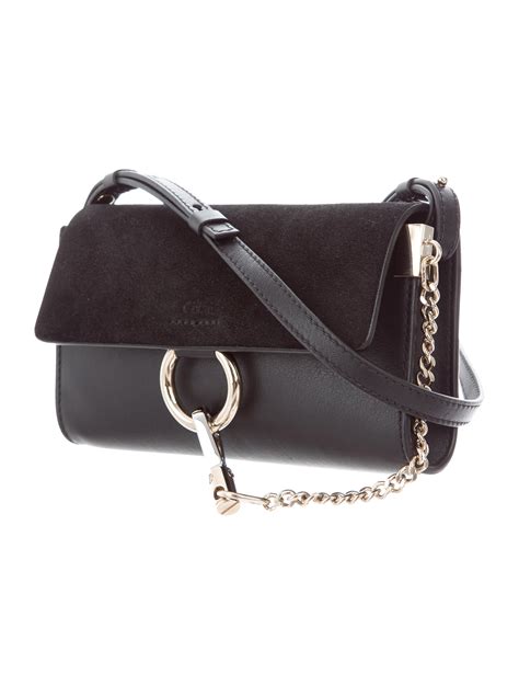 Chloé Mini Faye Leather And Suede Crossbody Bag Handbags Chl60178