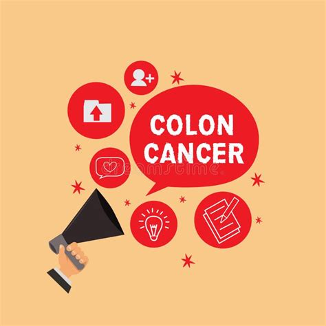 Handwriting Text Writing Colon Cancer Concept Meaning Cancer That