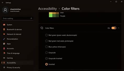 How To Use A Color Filter On Windows 10 Or Windows 11