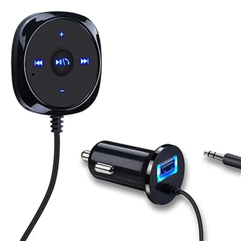 Bluetooth Aux Wireless Car Kit Music Receiver 35mm Adapter Handsfree