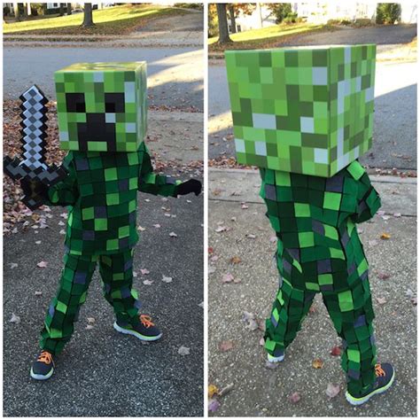 Creeper Minecraft Kostüm Selber Machen Maskerixde Halloween Kostüme Für Jungen Minecraft