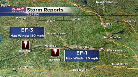 Two Tornadoes Confirmed In Wisconsin From Saturdays Storms