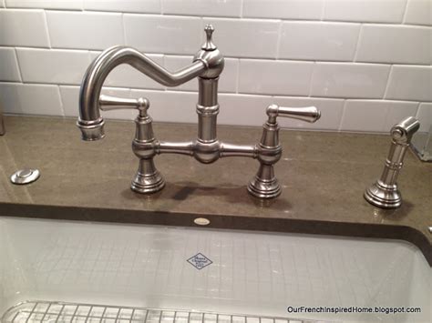 Bridge double handle bridge kitchen faucet. Our French Inspired Home: Designing Our French Inspired ...