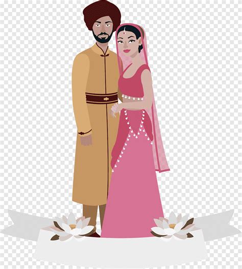 Mann Und Frau Nebeneinander Abbildung Hochzeiten In Indischen