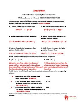Find the number of times 28 goes into 35; 5th (Fifth) Grade Common Core Math Worksheet - Converting ...