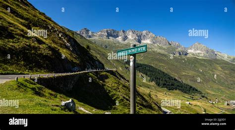 Célèbre James Bond Road à Furka Pass Realp Suisse 14 Juillet 2022