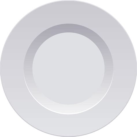 illustration de conception clipart assiette en porcelaine réaliste