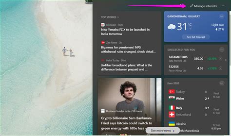 How To Disable Or Enable The News And Interests Taskbar Widget In Windows