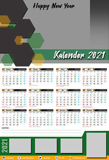 Desain Kalender Kalender Jawa 2021 Azra Pitt