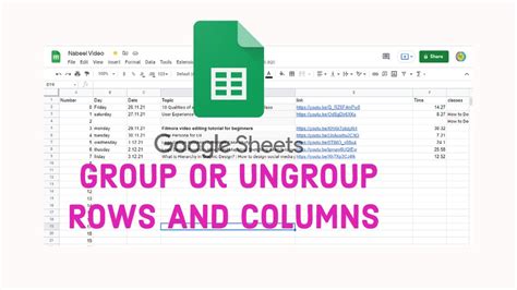 How To Group Rows Or Columns In Google Sheets How To Ungroup Row Or