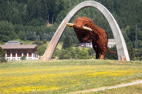 The Magnificent Bull Sculpture At The Red Bull Ring Rformula1