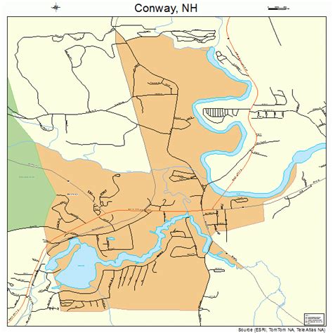 Conway New Hampshire Street Map 3314580