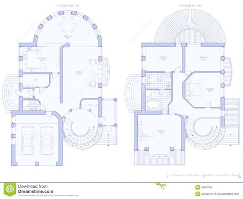 House Architecture Plan Stock Images Image 5591754