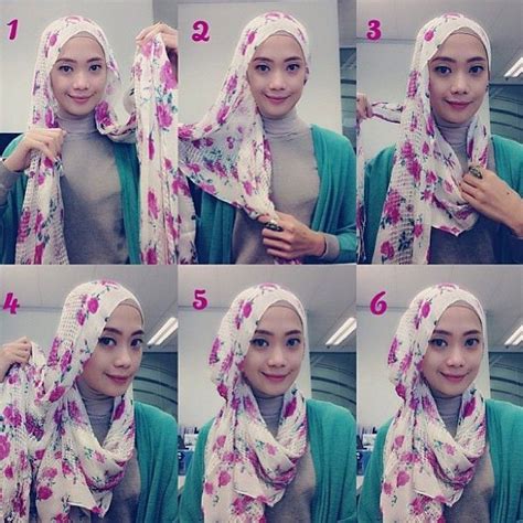 Beautiful Loose Hijab Tutorial My Hijab Kerudung Hijab Kecantikan