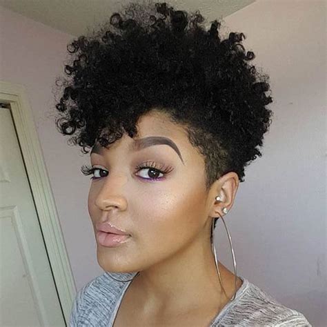 40 Mohawk Hairstyles For Black Women Tapered Haircut