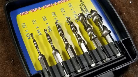 Harbor Freight Metric Drill And Tap Combination Bit Set Review Youtube
