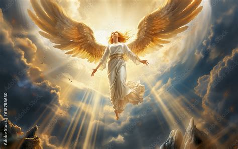 Angel Heavenly Angel Rising Upwards Archangel Sacred Source