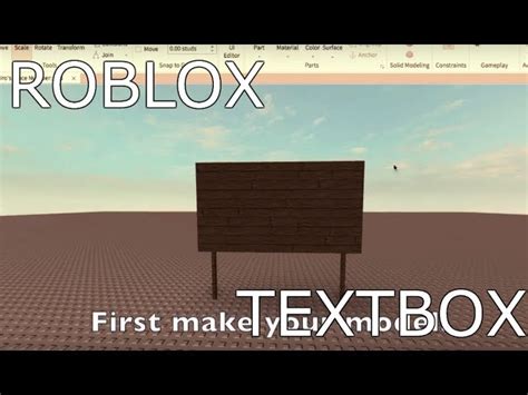 Roblox Surface Gui Textbox