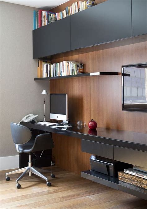 Cool 34 Stunning Home Office Design Layout Ideas Escritório Doméstico