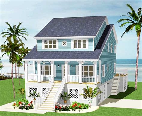 Five Bedroom Beach Cottage 46232la Architectural Designs House Plans