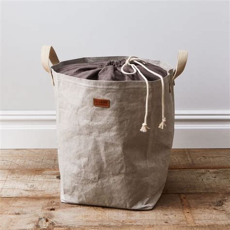 Uashmama Drawstring Laundry Bag 9 Colors Paper Cotton Linen
