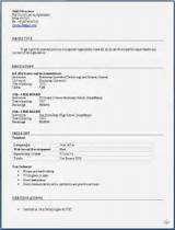 Images of Resume For Electrical Engineer Fresher