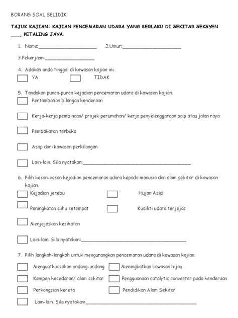 Permission letter to distribute questionnaire. borang soal selidik