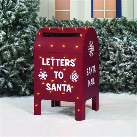 Holiday Time 32 Metallic Christmas Mailbox