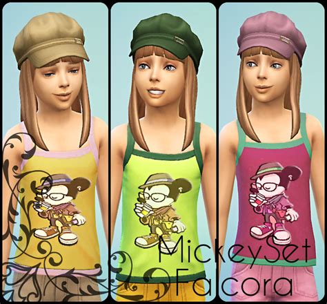 My Sims 4 Blog Mickey Mouse Shirts For Girls By Falcora