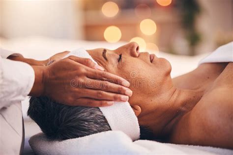 Wellness Health And Massage Senior Woman At A Spa Getting Luxury