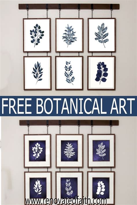 12 Free Blue Botanical Prints Free Printables In 2021 Botanical