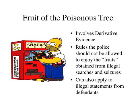 The fruits of the poisonous tree doctrine, or rule, is designed to prevent illegal searches. PPT - Exclusionary Rule PowerPoint Presentation - ID:252723