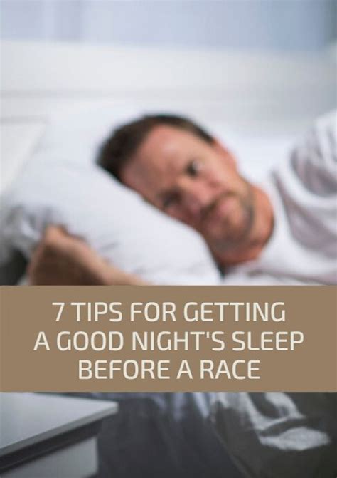 7 Tips For Getting A Good Nights Sleep Before A Race Good Night Sleep Running Articles Racing