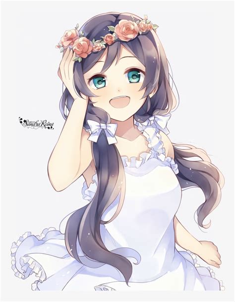 Flower Crown Kawaii Cute Anime Girl