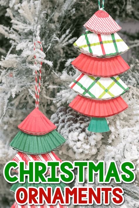 Easy Cupcake Liner Christmas Tree Craft For Kids