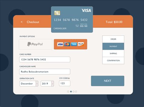 Credit Card Checkout Ui 002 On Behance