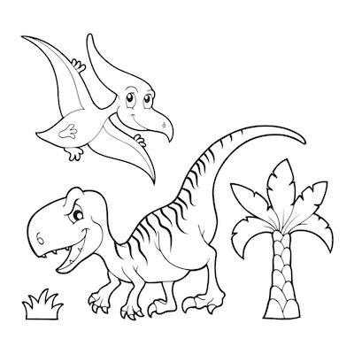 Na stronie znajdziesz malowanki do. Malowanki Do Drukowania Dinozaury - SL