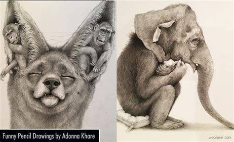 Funny And Surreal Pencil Drawings By Adonna Khare