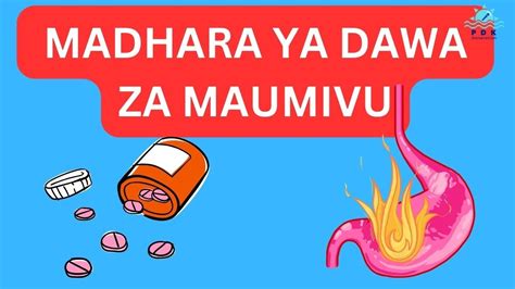 Madhara Ya Dawa Za Kupunguza Maumivu Madhara Nsaids Afya Youtube