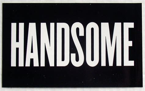 Handsome Handsome Promotional Sticker 1997 Thingery Previews