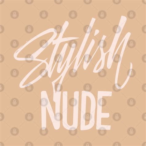 Stylish Nude Handlettering Text Color Version Hand Lettering