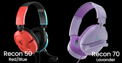 Turtle Beach Launches Recon 50 Red Blue And Recon 70 Lavender Gaming