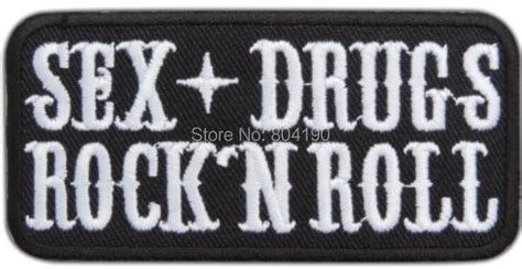 354 Sex And Drugs Rock`n Roll Patch 50 Off For 10 Lots Biker Rider