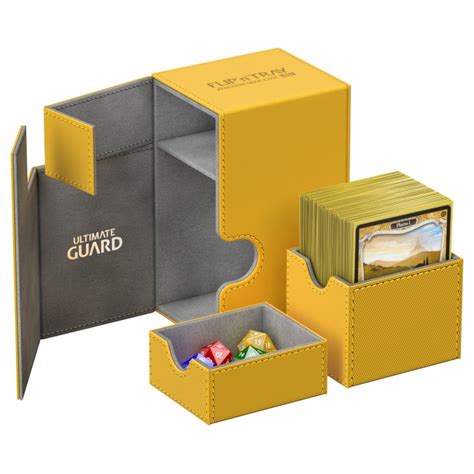 Shop with afterpay on eligible items. Ultimate Guard Flip'n'Tray™ 80-Card Magnetic Deck Box, Amber