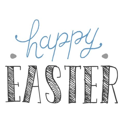 Easter sunday is all about sending easter wishes and messages, going to church, watching easter parade, hunting easter egg, and eating easter foods. Happy easter pen message - Transparent PNG & SVG vector file