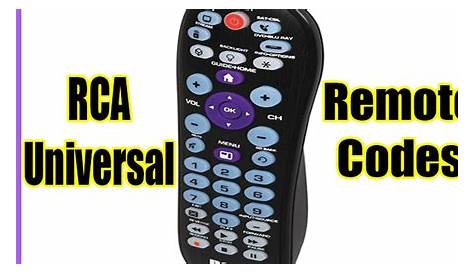 RCA Universal Remote Codes List For RCA Remote Controls