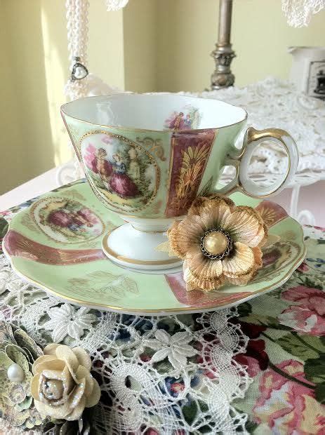 Patchwork And Lace Decoupage Book And Pretty Couple Teacup Love My Mod Podge Tyme Mod Podge