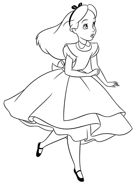 Alice In Wonderland Coloring Pages Coloringbay