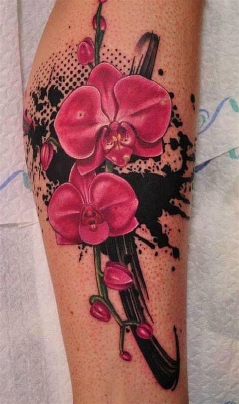 Realistic Cattleya Orchid Tattoo Orchid Flowers